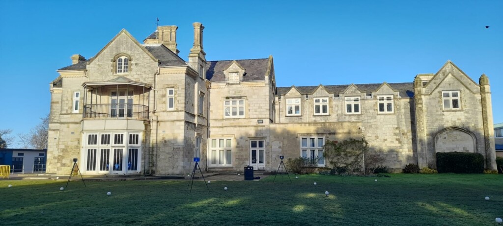 3D Laser Scanning at Bay House School in Gosport Image of a Measured Building Survey using FARO Laser scanners